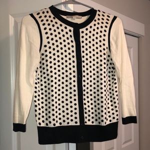 Polka Dot Ann Taylor Loft Cardigan